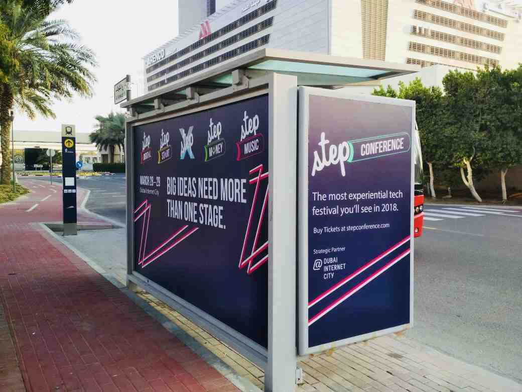 Bus Shelter Branding - Step Conference